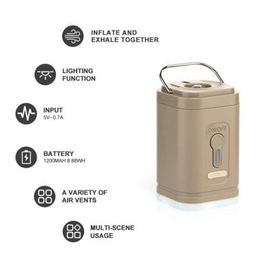 Portable oxygen concentrator for medical use, lightweight and compact, with multiple air vents, battery operated, & multi-scene usage for respiratory relief at Monalisa Store.