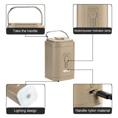 Aluminum handle portable LED sterilizer with switch/power indicator light and nylon handle material, featuring a lighting design for beauty and skincare hygiene.