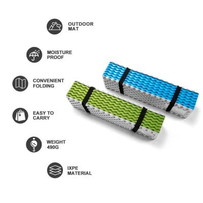 Colorful foldable outdoor mats with moisture-proof, lightweight design, easy to carry, ideal for camping, picnics, and outdoor activities. Made from durable IXPE material for comfort and convenience.