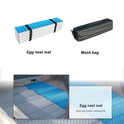 Portable egg nest mat with anti-slip surface for outdoor camping and bird nesting protection, featuring a lightweight mesh bag for easy transportation and storage. Perfect for bird enthusiasts and outdoor adventurers.