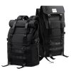 Black tactical backpacks for travel and outdoor activities, durable and spacious design by Monalisa Store.