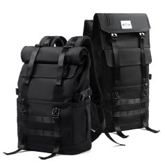 Black tactical backpacks with multiple compartments for travel, outdoor activities, or everyday use at Monalisa Store. Durable, spacious, and versatile for all your needs.