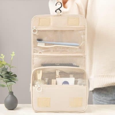 Toothbrush holder travel organizer with multiple compartments for dental care essentials at Monalisa Medical Store, ideal for dental hygiene and travel convenience.
