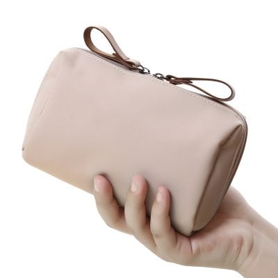 Premium beige leather clutch bag for women, perfect for fashion accessories and everyday use. Elegant and functional, ideal for carrying essentials in style.