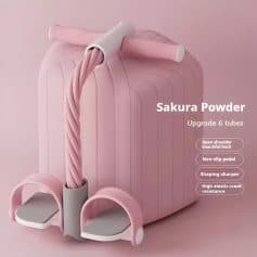 Pink Sakura Powder upgrade hair removal device with open shoulder design, non-slip pedal, shaping sharper, and high elastic crack resistance for efficient skincare treatment.