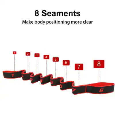 Flexible body shaping strap with numbered seams for body contouring and posture correction - ideal for fitness, weight loss, and body sculpting.