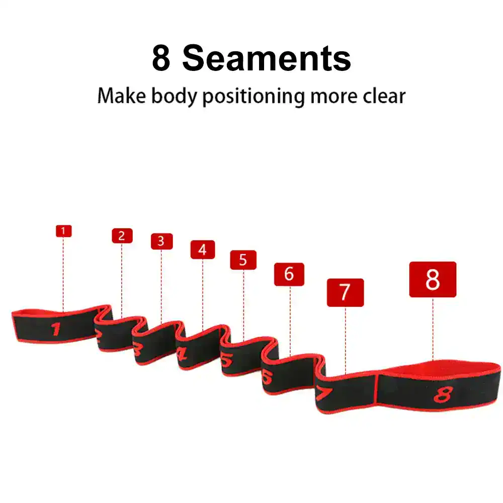 Flexible body shaping strap with numbered seams for body contouring and posture correction - ideal for fitness, weight loss, and body sculpting.