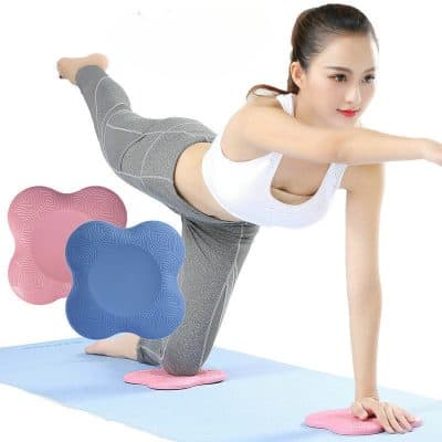 Pink and blue massage and exercise gel pads for back pain relief, fitness, yoga, and physical therapy, suitable for home or gym use, designed to improve blood circulation and muscle relaxation.