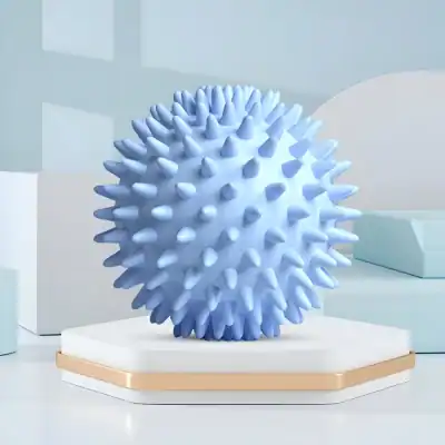 Blue spiky 3D model representing skincare, beauty tools, or facial massage accessory on display at Monalisa Store.