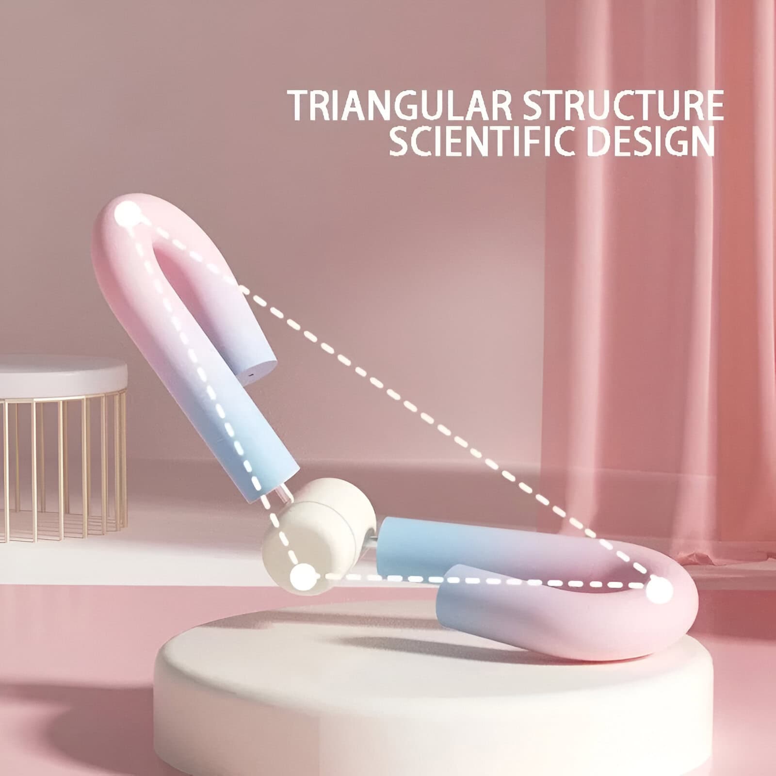 Elegant medical device with triangular structure, featuring modern design, ideal for optical and aesthetic treatments at Monalisa Store.