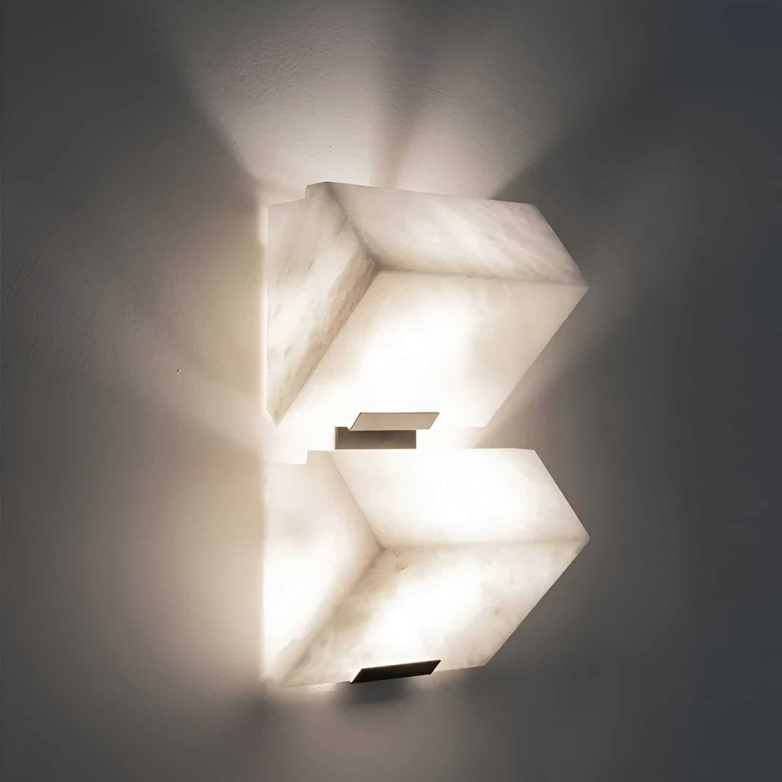 Elegant modern wall-mounted LED light fixture with a sleek rectangular design, providing ambient illumination perfect for medical clinics, salons, or aesthetic treatment centers like Monalisa Store.