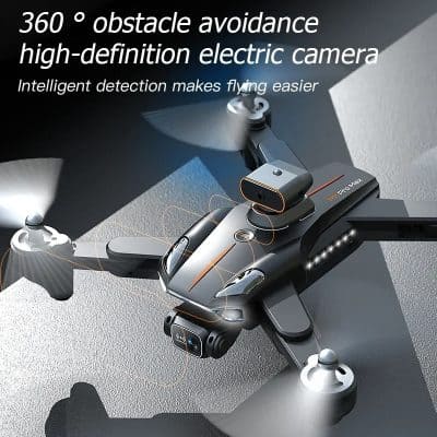 360 obstacle avoidance drone with high-definition electric camera for aerial photography and videography, featuring intelligent detection and flight safety.
