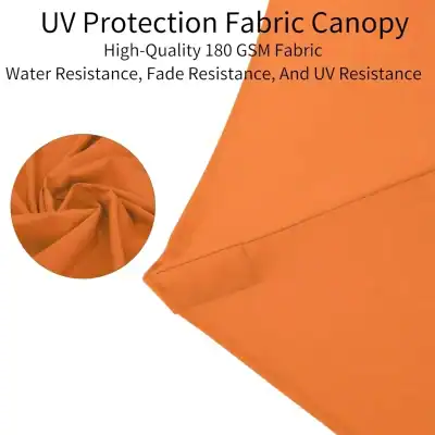 UV protection fabric canopy for sun protection and outdoor use, water-resistant, fade-resistant, high-quality 180 GSM material, ideal for patios, gardens, and outdoor spaces.