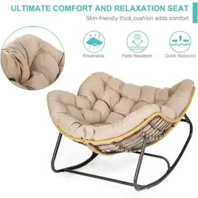 Comfortable cushioned lounge chair ideal for relaxation and seating.