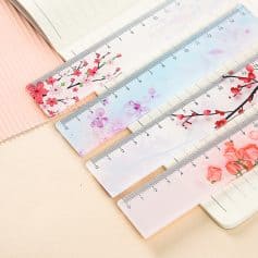 Colorful floral-themed rulers for precision measurement and DIY crafts from Monalisa Store, ideal for stationery, art projects, and educational use.