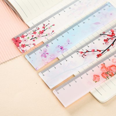 Colorful floral-themed rulers for precision measurement and DIY crafts from Monalisa Store, ideal for stationery, art projects, and educational use.