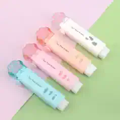 Cat paw eraser, pastel-colored eraser for kids and students, adorable stationery for school, cute cat paw design, Monalisa Medical Store.