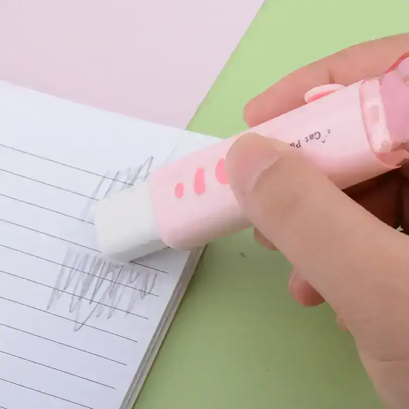 Pink highlighter marker highlighting text in notebook for skincare and beauty notes at Monalisa Store, specialized in medical aesthetics and beauty products.