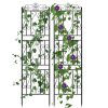 Elegant 2PCS Metal Garden Trellis