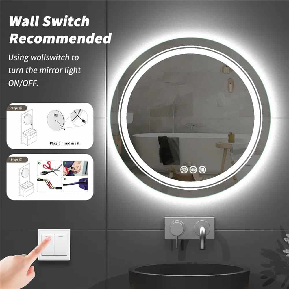 24 Inch LED Smart Vanity Mirror - Image 6