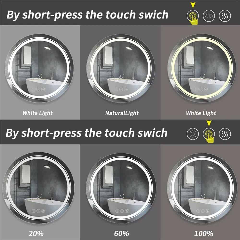 24 Inch LED Smart Vanity Mirror - Image 5