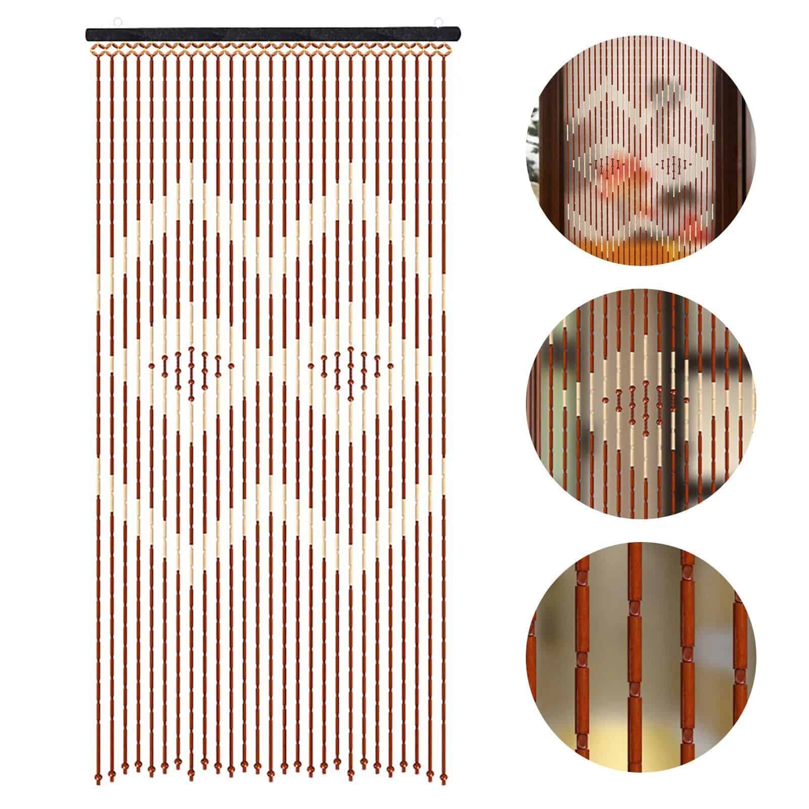 Eco-Friendly Bamboo & Wood Beaded Curtain for Doorways - Image 7