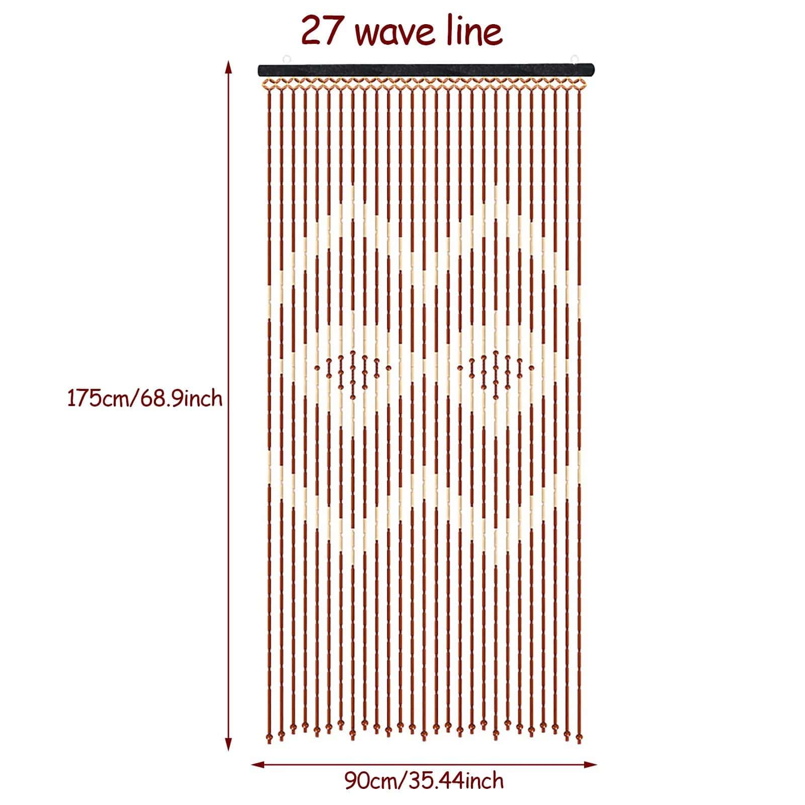 Eco-Friendly Bamboo & Wood Beaded Curtain for Doorways - Image 8