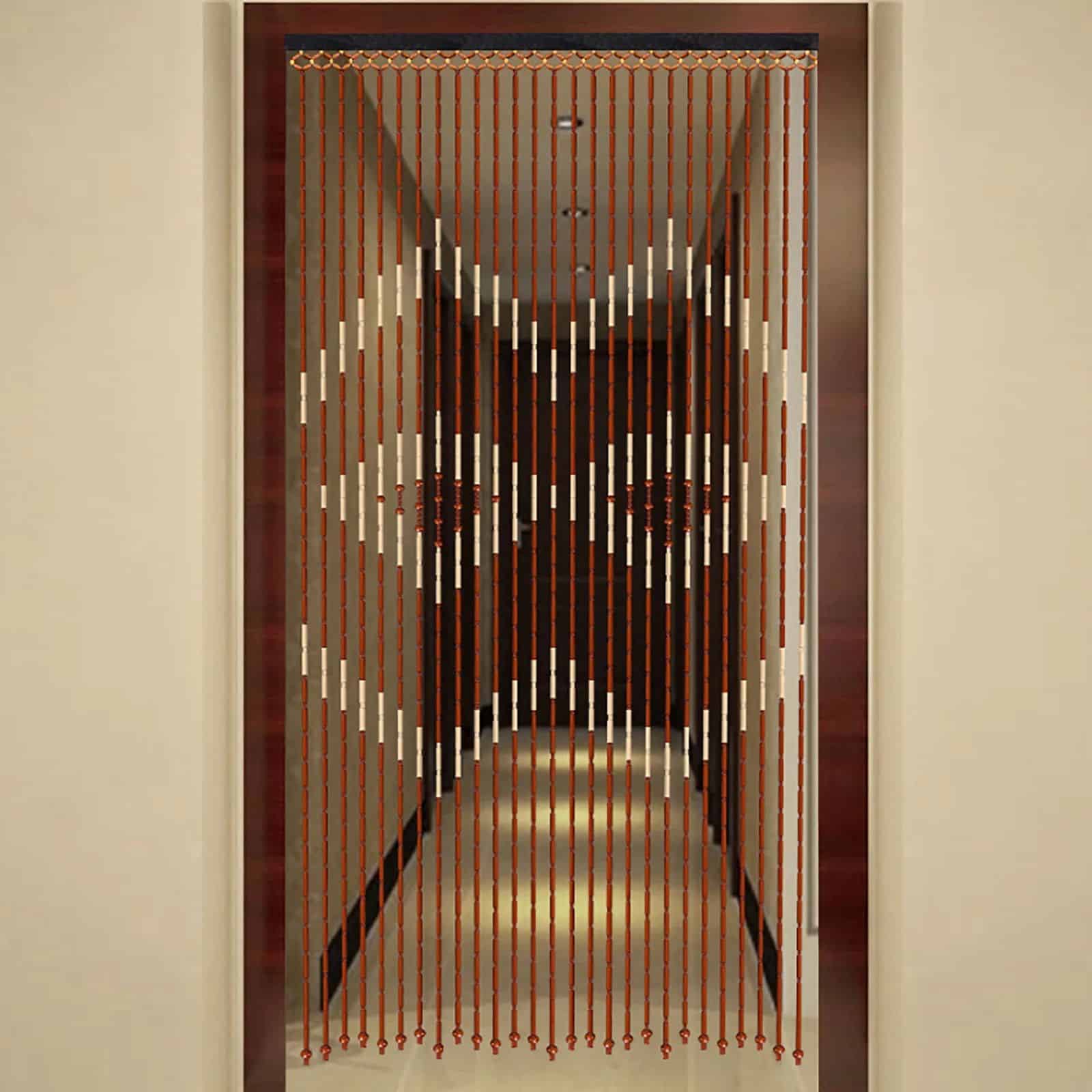 Eco-Friendly Bamboo & Wood Beaded Curtain for Doorways - Image 2