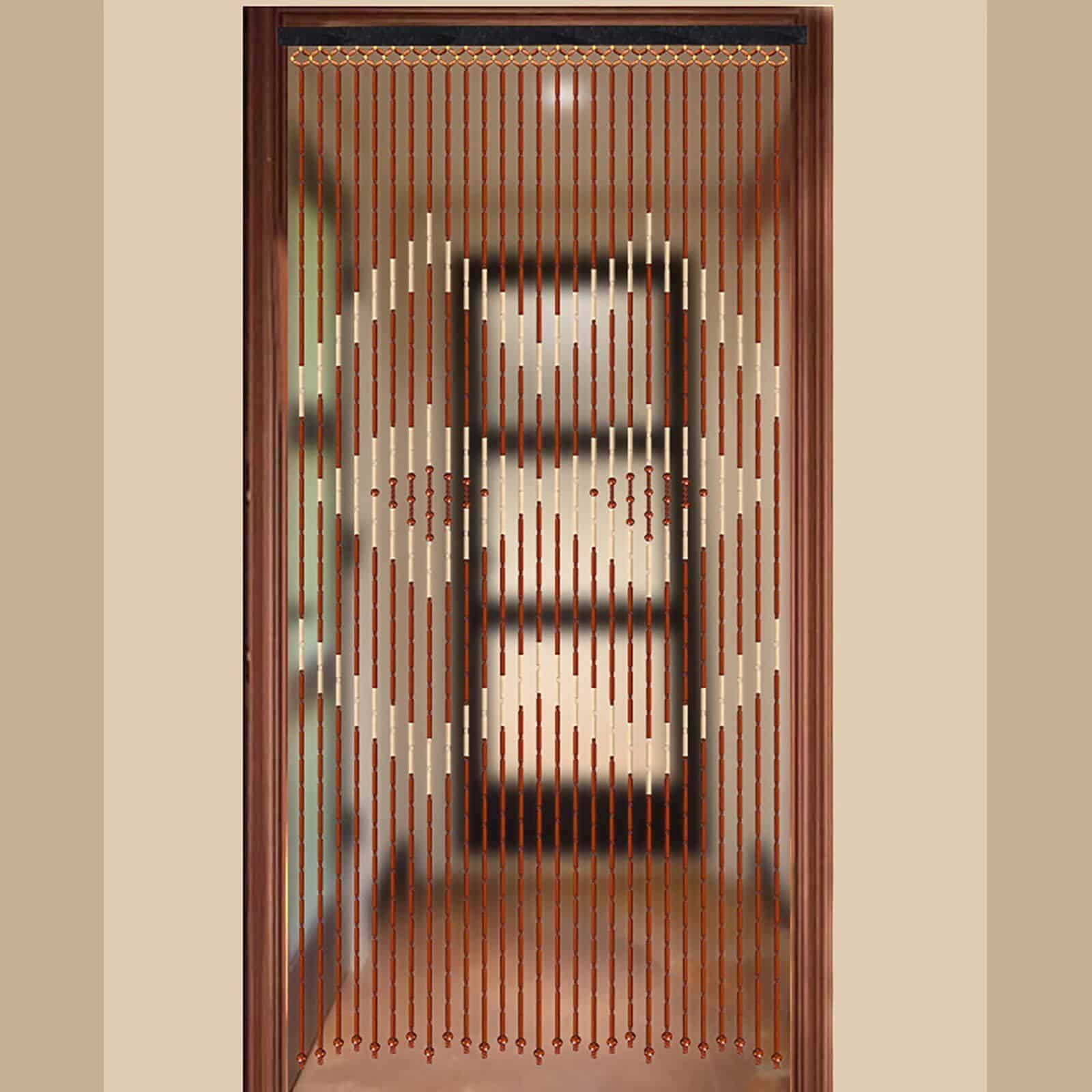 Eco-Friendly Bamboo & Wood Beaded Curtain for Doorways - Image 3