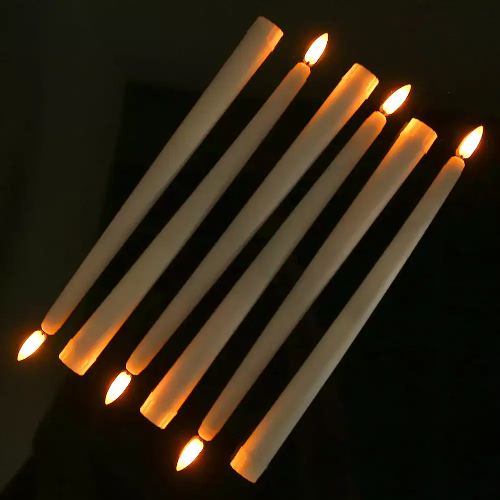 Realistic Flickering Flameless Taper Candles with Timer & Remote Control - Image 4