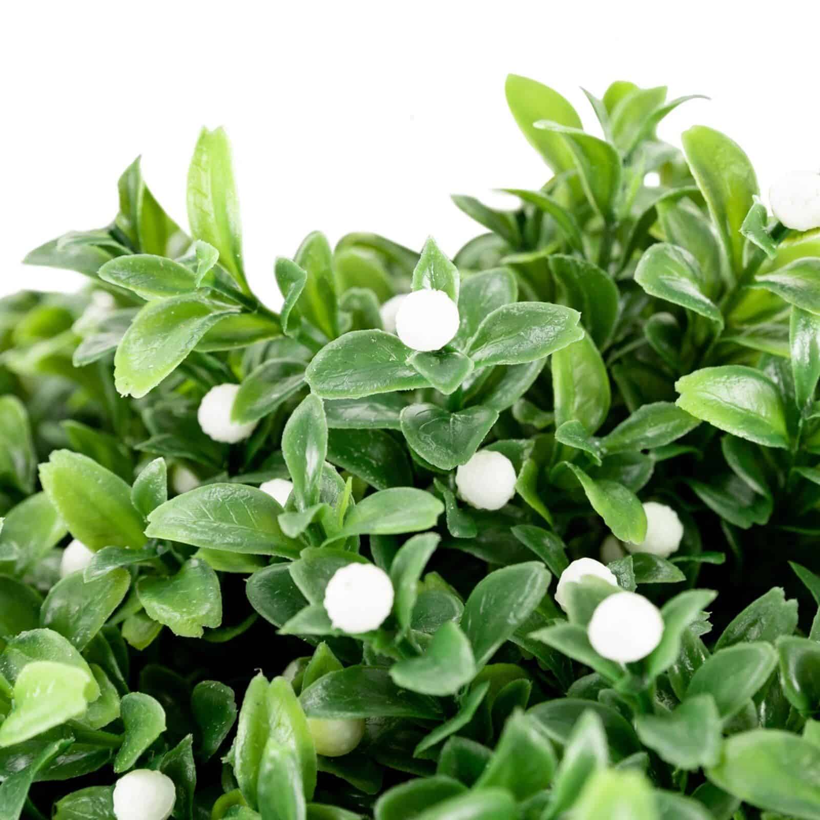 Set of 2 UV Resistant Artificial Boxwood Topiary Ball Trees - Image 4