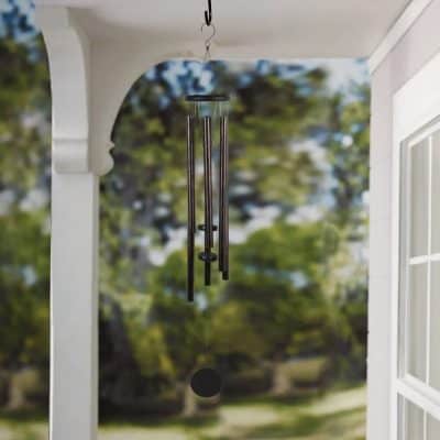 Alternative view of Elegant Bronze Pine Metal Wind Chime