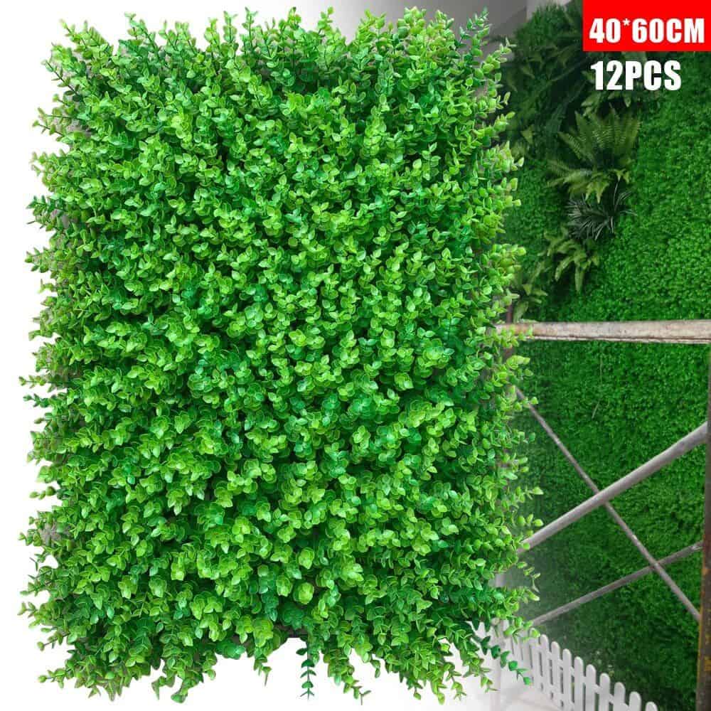 12pcs Artificial Mat Panel Wall Hedge Decor - Image 4