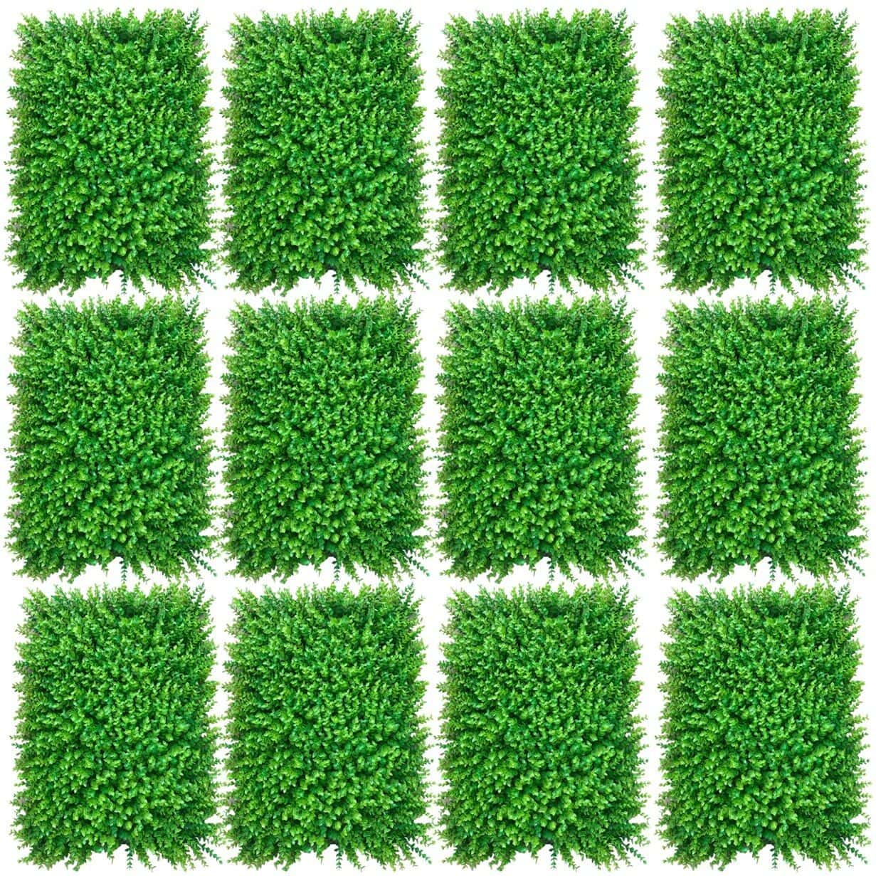12pcs Artificial Mat Panel Wall Hedge Decor - Image 5