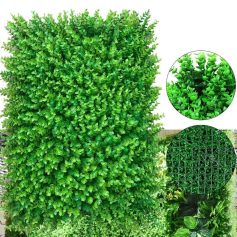 12pcs Artificial Mat Panel Wall Hedge Decor