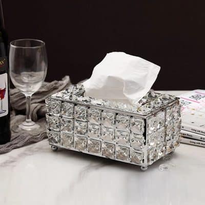 Alternative view of Crystal Facial Tissue Box Holder