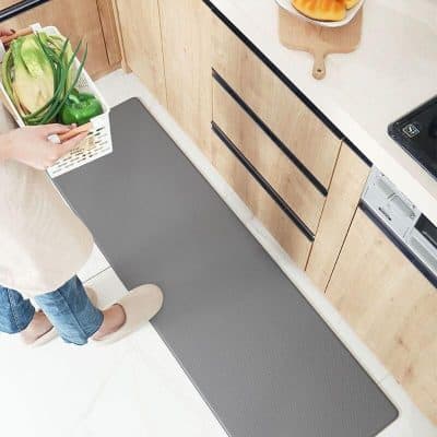 Gray Waterproof Anti-Fatigue Kitchen Mats