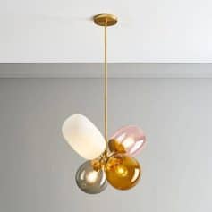 Alternative view of Colorful Glass Ball LED Chandelier