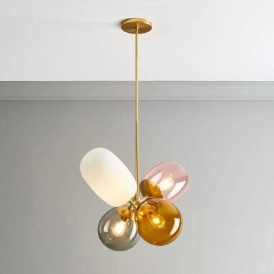 Alternative view of Colorful Glass Ball LED Chandelier
