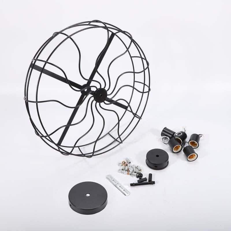 Retro Iron Cage Chandelier - Image 8