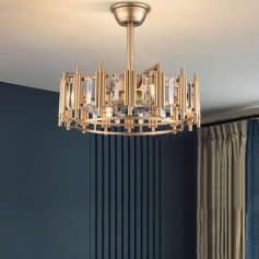 Alternative view of 20" Round Ceiling Fan with LED Light and Remote