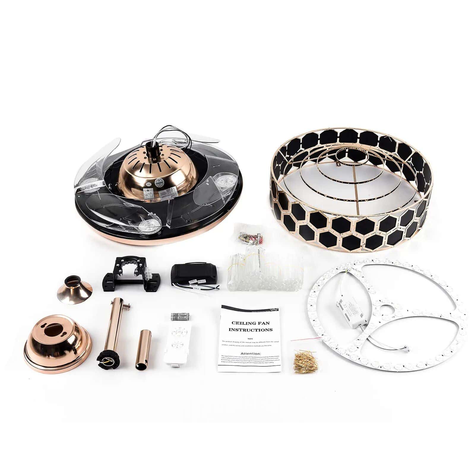 42" Crystal LED Ceiling Fan - Image 12