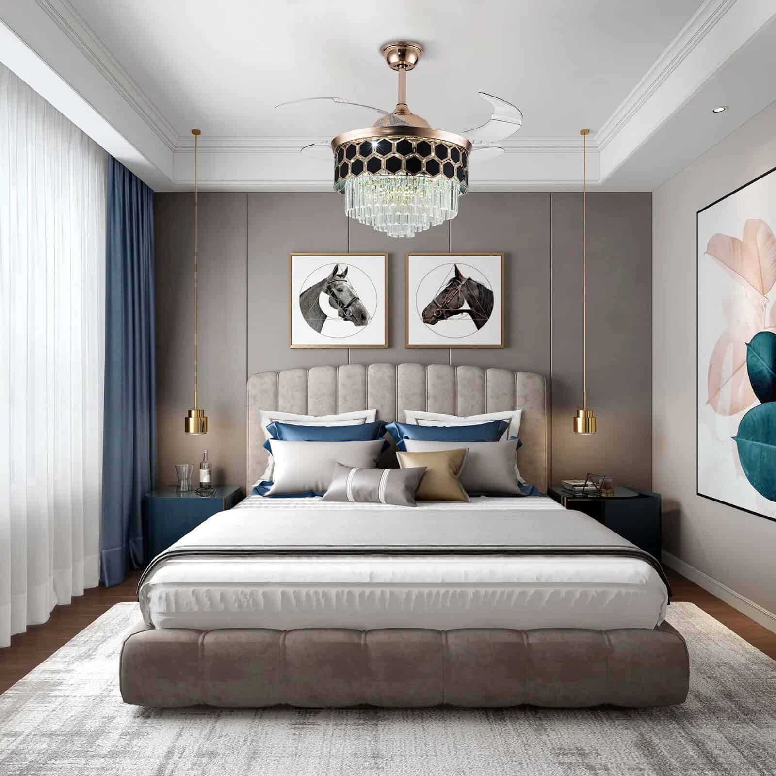 42" Crystal LED Ceiling Fan - Image 4