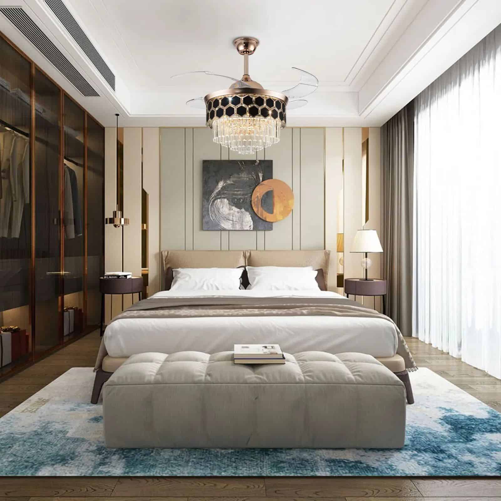 42" Crystal LED Ceiling Fan - Image 5