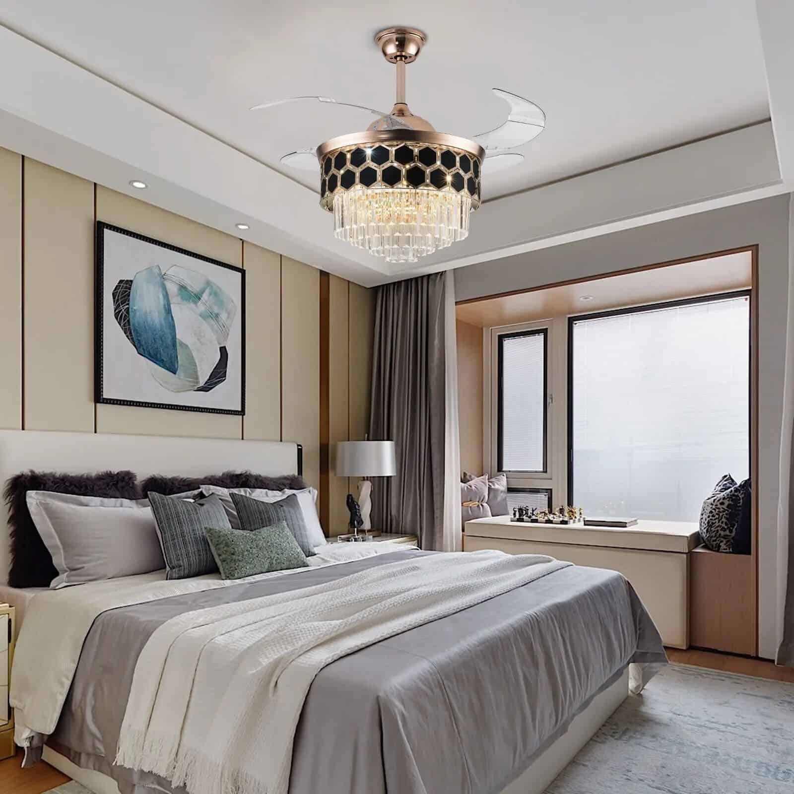 42" Crystal LED Ceiling Fan - Image 3