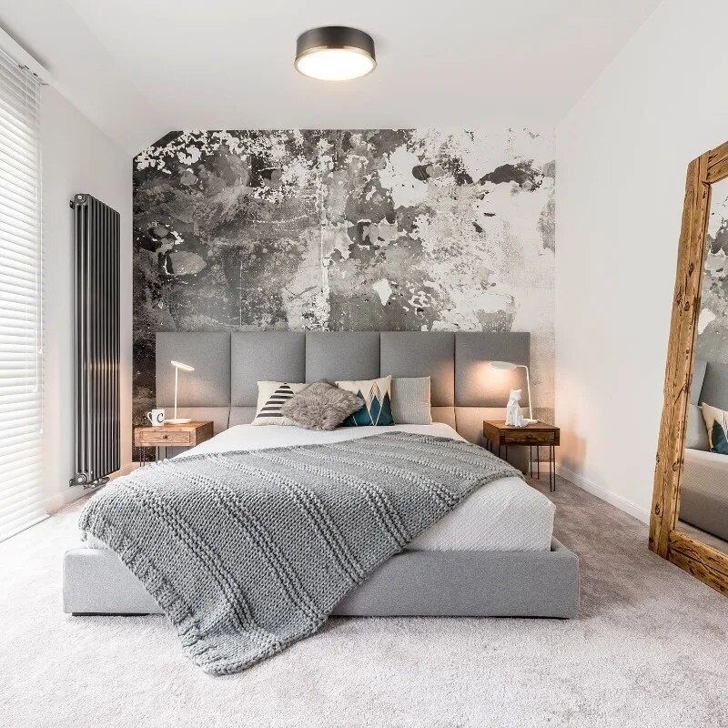 Elegant 14" Matte Black Flush Mount - Image 3