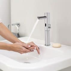Chrome Touchless Sensor Bathroom Faucet