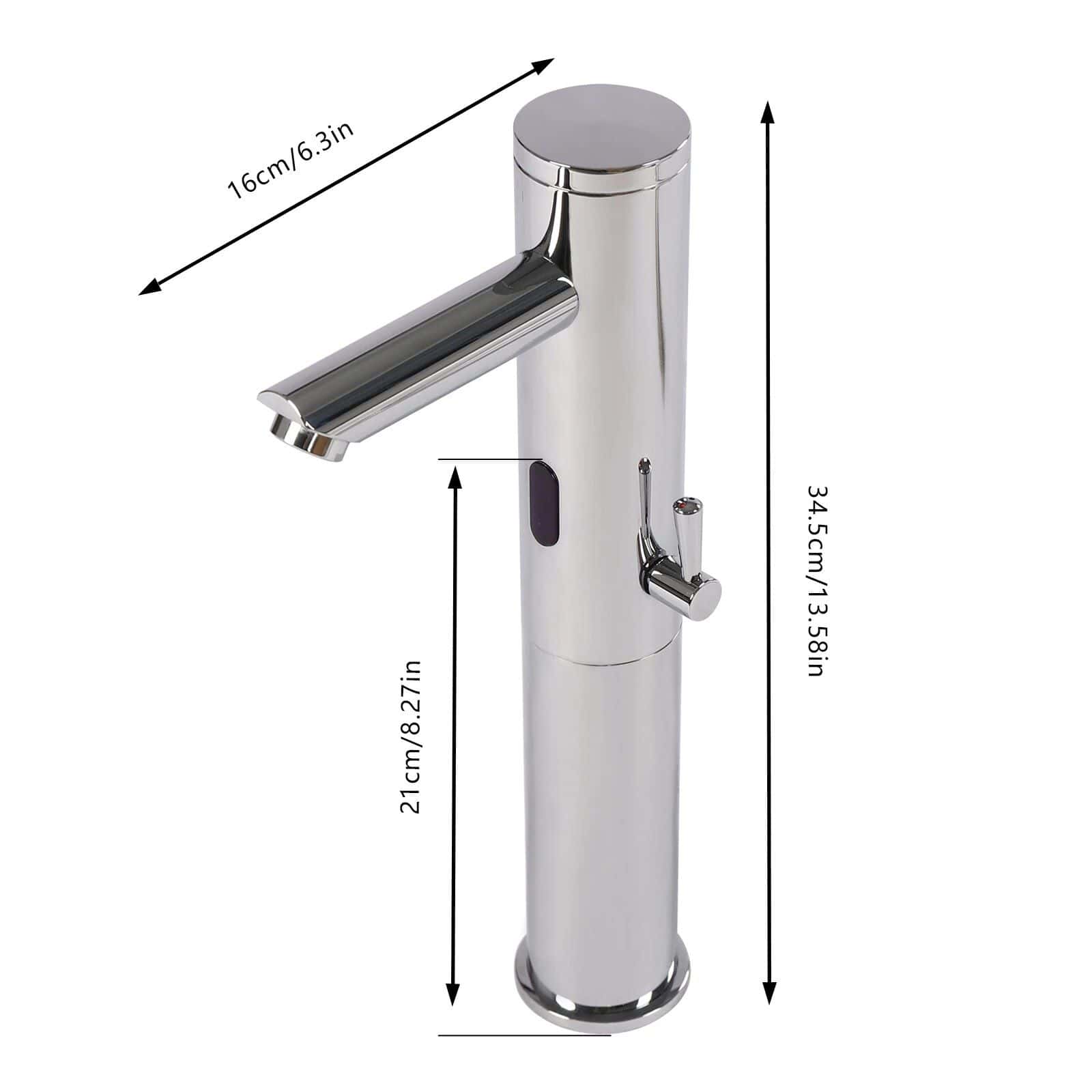 Chrome Touchless Sensor Bathroom Faucet - Image 7