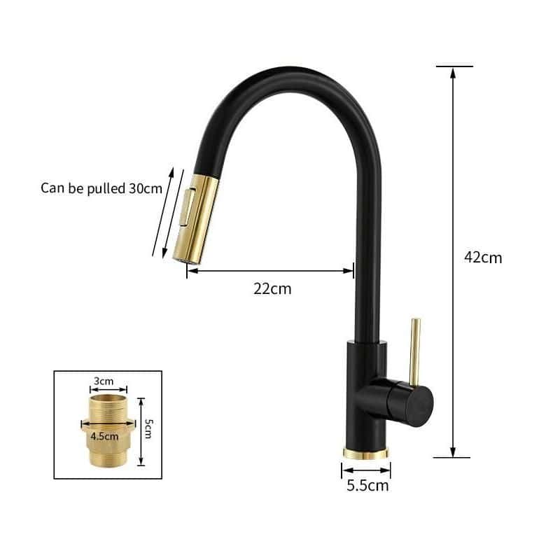 Gold Touch Sensor Kitchen Faucet - Image 4