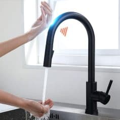 Alternative view of Gold Touch Sensor Kitchen Faucet